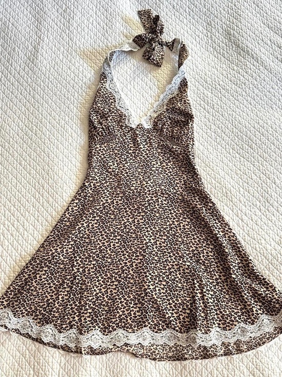 Frankie's Bikinis Dresses & Skirts - Brand New Frankie’s Bikinis Audrey Mini Dress in Leopard